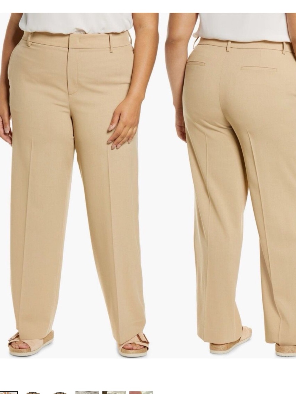 Vince Wool blend straight leg highs waist pants
